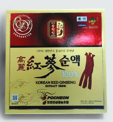 Tinh chất hồng sâm Hàn Quốc dạng gói Pocheon 6 năm tuổi
