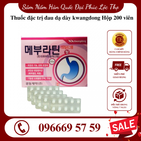 Thuốc đặc trị đau dạ dày kwangdong hộp 200 viên - Hàng hiệu thuốc Hàn Quốc